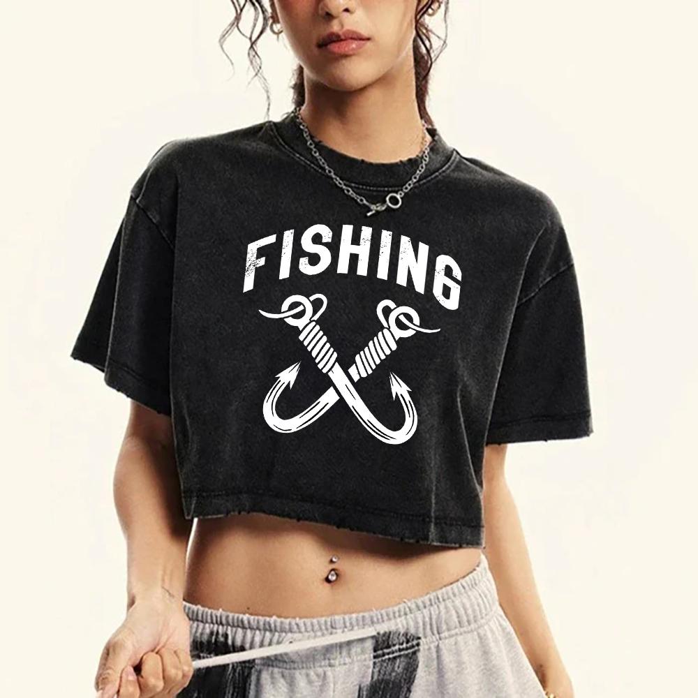 Женская выстиранная футболка с принтом рыболовного крючка, модная футболка Y2K с коротким рукавом, летний хлопковый кроп-топ, ретро-футболка XL
Женская выстиранная футболка с принтом рыболовного крючка, модная футболка Y2K с коротким рукавом, летний хлопковый кроп-топ, ретро-футболка XL