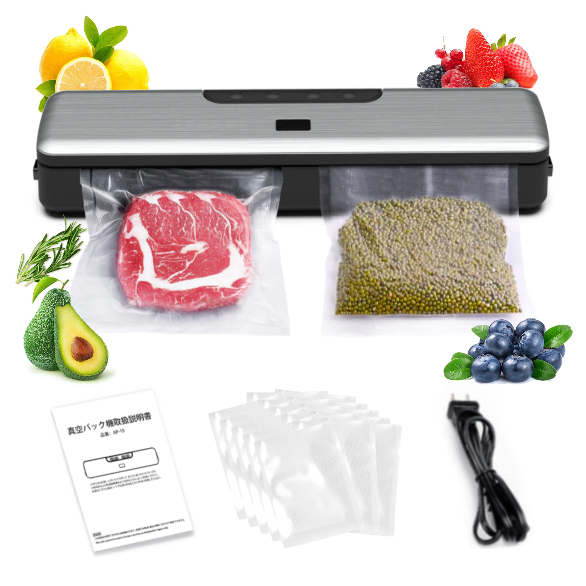 Vacuum Packing Vacuum Food Household Automatic Vacuum Packing Small Vacuum Degassing 70Kpa Strong 100 Continuous 15 Dedicated 5 in 1 Degassing and PSE
Vacuum Packing Vacuum Food Household Automatic Vacuum Packing Small Vacuum Degassing 70Kpa Strong 100 Continuous 15 Dedicated 5 in 1 Degassing and PSE