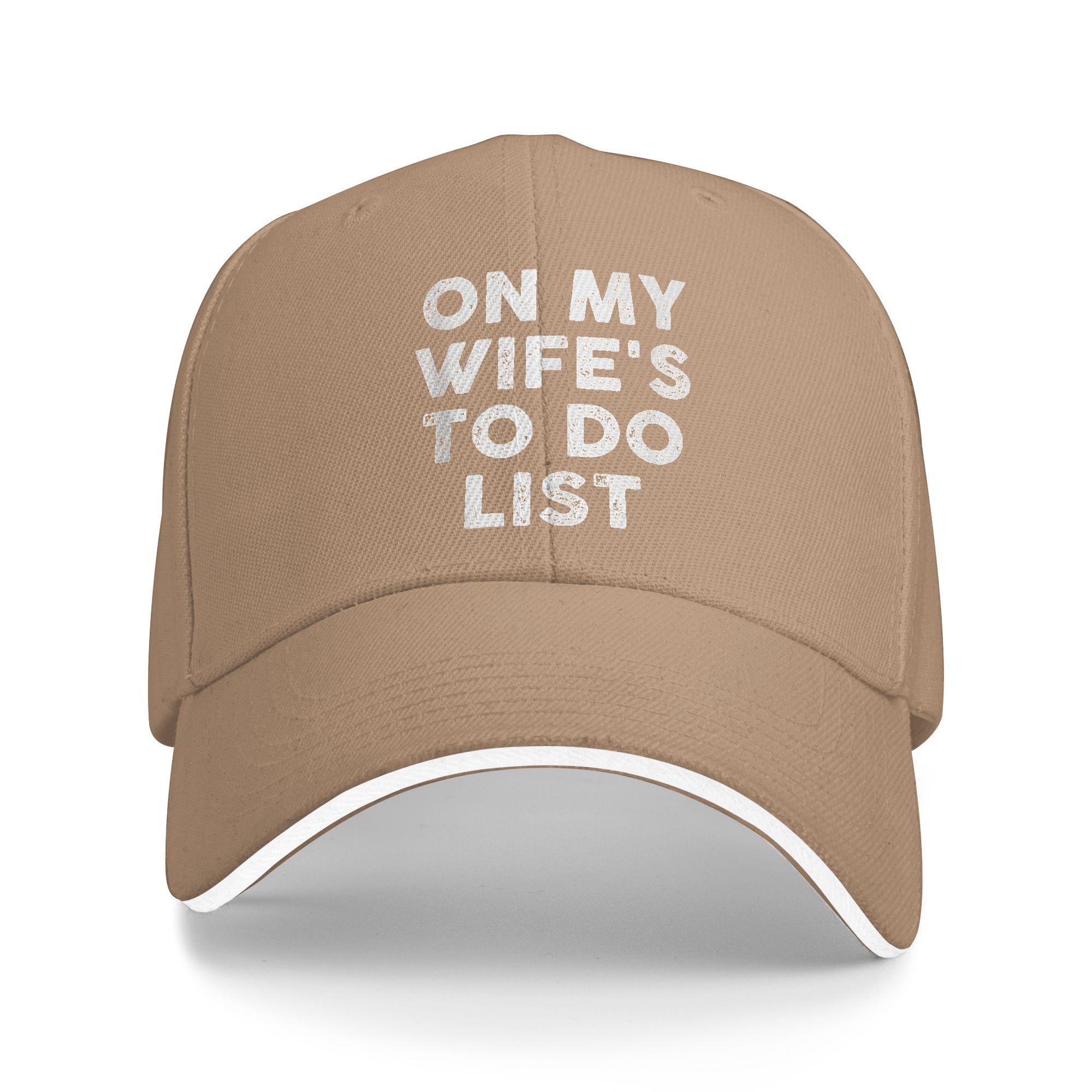 On My Wife s to Do List Married Baseball Cap Casual Couple Women Hip Hop Hats High Quality Custom Logo Kpop Rock Baseball Caps As Picture хаки
On My Wife s to Do List Married Baseball Cap Casual Couple Women Hip Hop Hats High Quality Custom Logo Kpop Rock Baseball Caps As Picture хаки