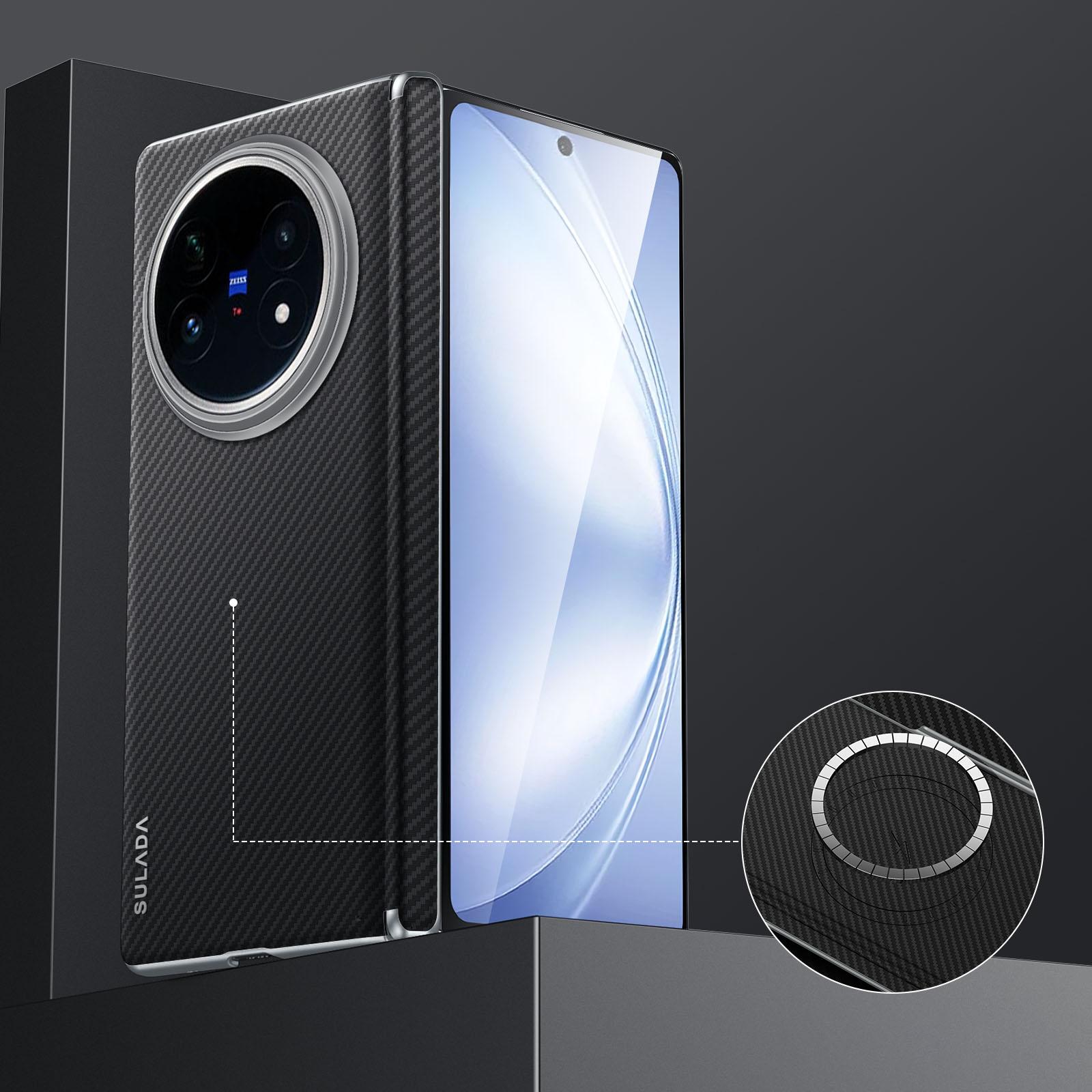 SULADA For vivo X Fold5 5G Magnetic Case Leather+PC Phone Cover Carbon Fiber Texture Black
SULADA For vivo X Fold5 5G Magnetic Case Leather+PC Phone Cover Carbon Fiber Texture Black