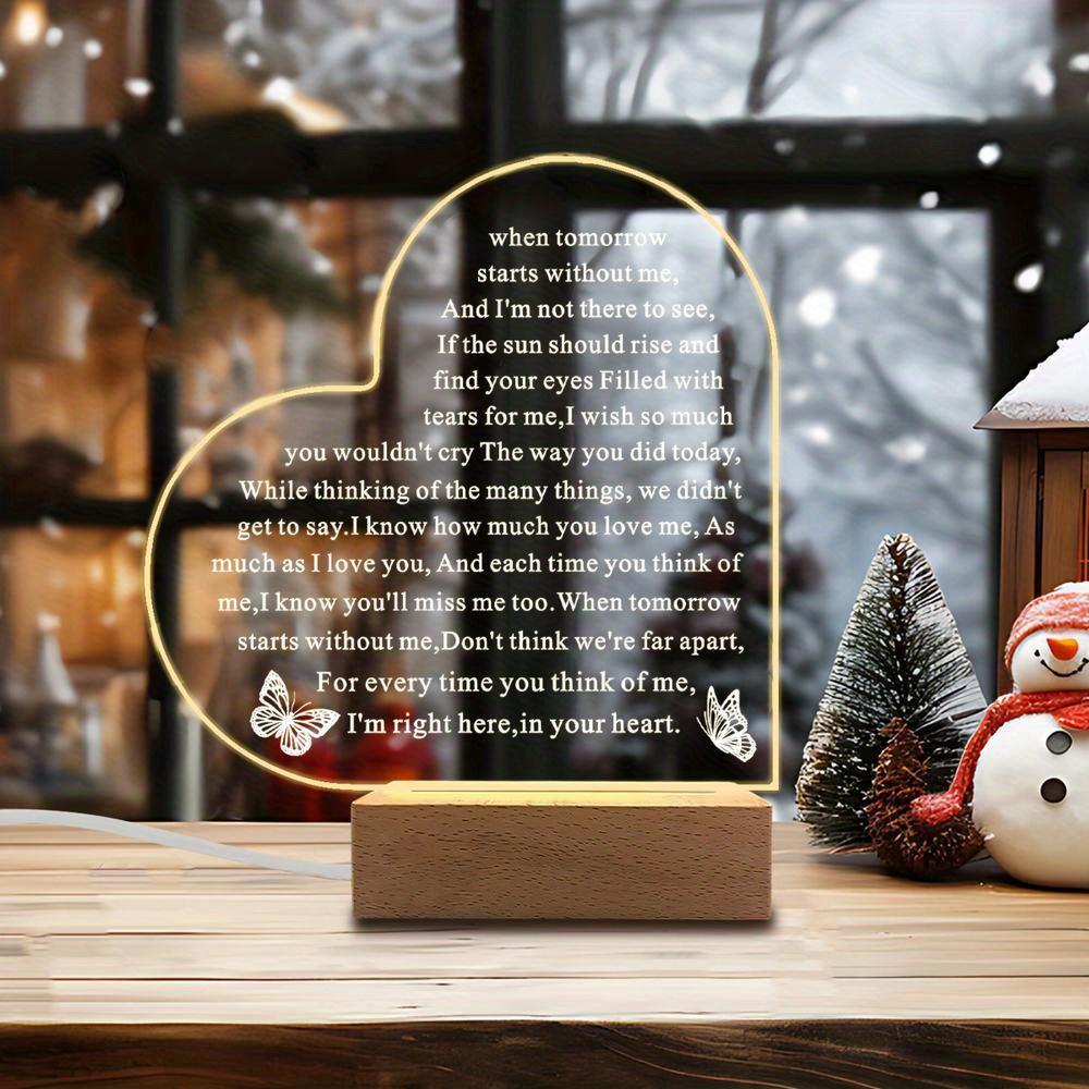 1PC Acrylic Luminous Ornament Photography Accessories, USB Base, Heart Condolence Gift, Memorial Figurines Plastic чистий
1PC Acrylic Luminous Ornament Photography Accessories, USB Base, Heart Condolence Gift, Memorial Figurines Plastic чистий