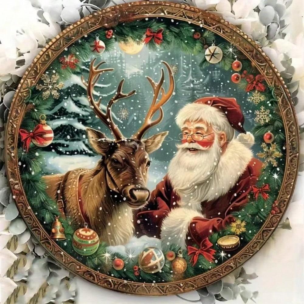 Vintage Christmas Smile Metal Wall Art, Festive Tin Sign for Indoor Outdoor Cafe Garage Decor 20x20
Vintage Christmas Smile Metal Wall Art, Festive Tin Sign for Indoor Outdoor Cafe Garage Decor 20x20
