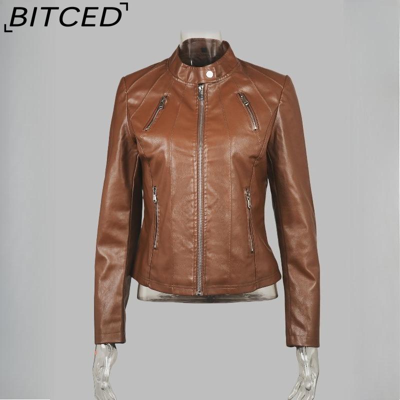 BITCED Autumn Slim-Fit Women s Leather Jacket Slim-Fit Outerwear Leather Clothing for Women XL коричневый
BITCED Autumn Slim-Fit Women s Leather Jacket Slim-Fit Outerwear Leather Clothing for Women XL коричневый