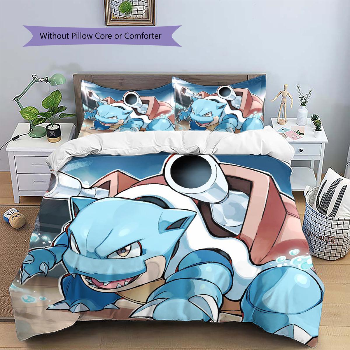 Squirtle Patterned Pillowcase & Duvet Cover Set Bedroom Renovation Bedding Surprise Present for Lovers.-TING 135x200cm
Squirtle Patterned Pillowcase & Duvet Cover Set Bedroom Renovation Bedding Surprise Present for Lovers.-TING 135x200cm