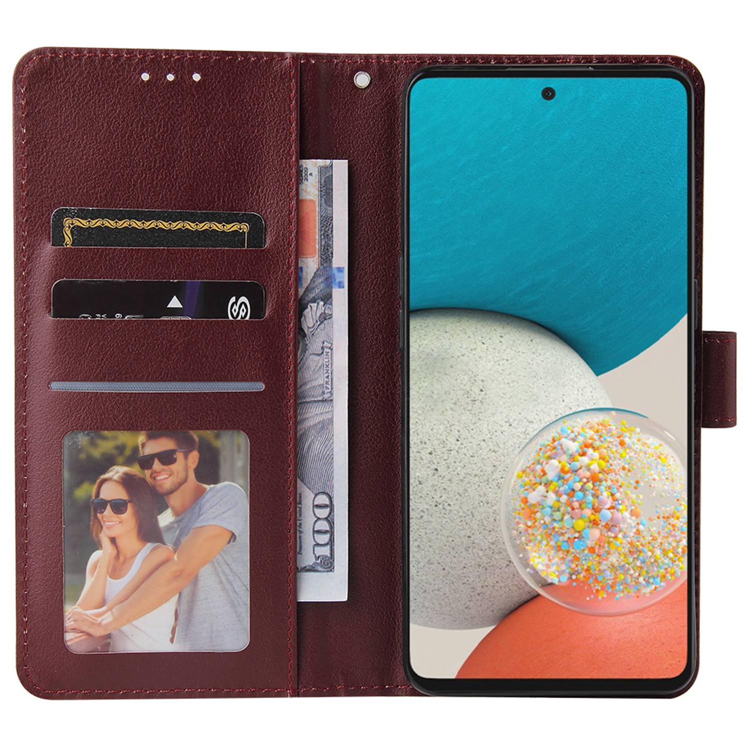 For Samsung Galaxy A53 5G Shockproof PU Leather Foldable Stand Case Folio Flip Phone Wallet Cover Wine Red
For Samsung Galaxy A53 5G Shockproof PU Leather Foldable Stand Case Folio Flip Phone Wallet Cover Wine Red