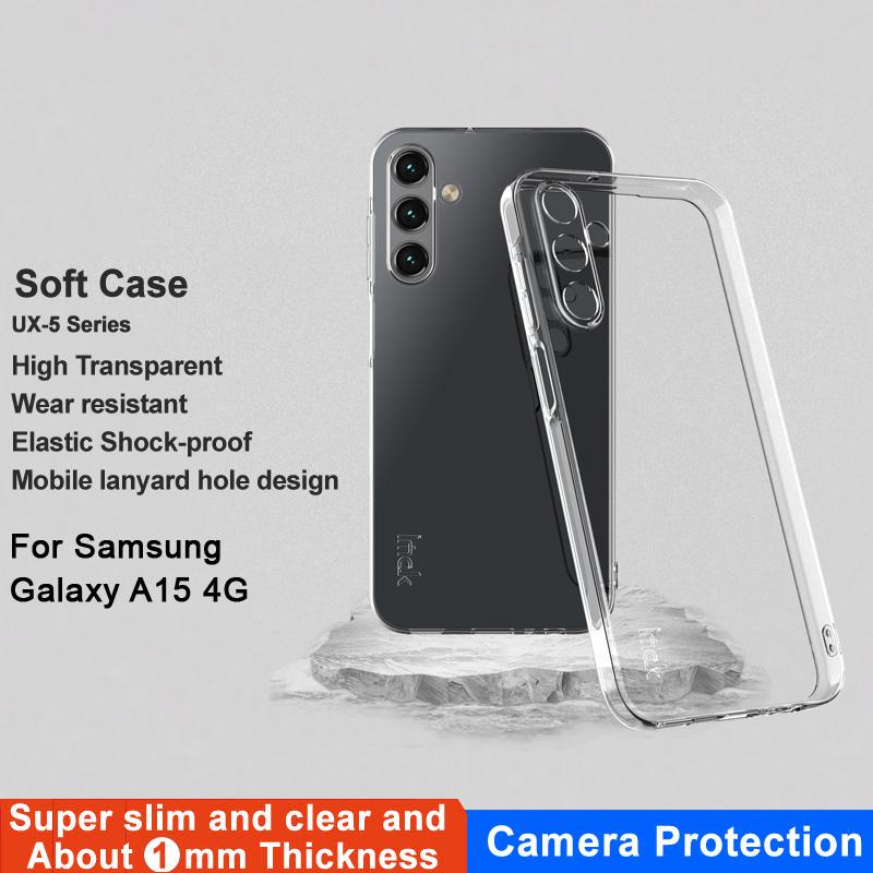 IMAK UX-5 Series for Samsung Galaxy A15 5G/A15 4G Case Transparent Anti-scratch Soft TPU Phone Back Shell (Slim Style) A
IMAK UX-5 Series for Samsung Galaxy A15 5G/A15 4G Case Transparent Anti-scratch Soft TPU Phone Back Shell (Slim Style) A