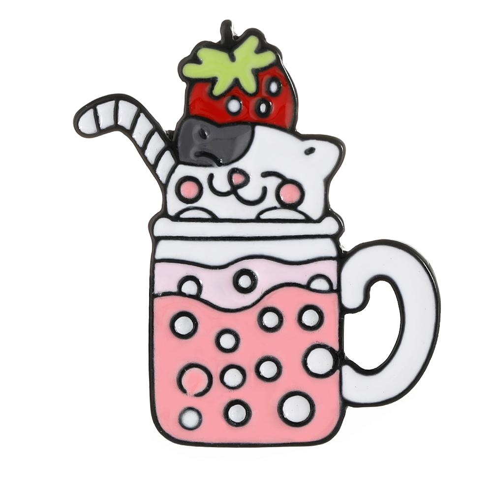 Cute Cup Cat Dog Drinking Theme Brooches Funny Watermelon Strawberry Orange Juice Kitten Puppy Combo Design Enamel Pins
Cute Cup Cat Dog Drinking Theme Brooches Funny Watermelon Strawberry Orange Juice Kitten Puppy Combo Design Enamel Pins