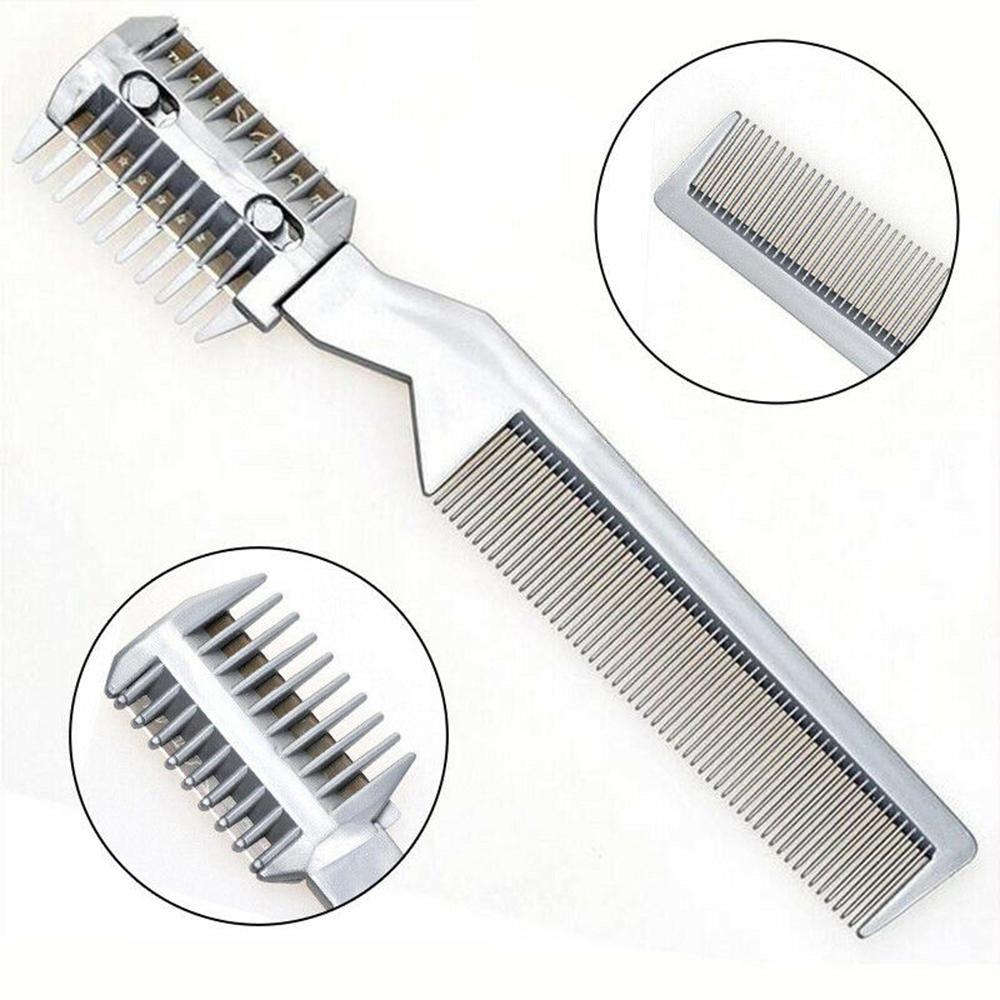 Tool Cutting Thinning Hair trimmer Hair Trim Comb Hair Brush Bangs Repair Comb Hairdressing Comb срібний
Tool Cutting Thinning Hair trimmer Hair Trim Comb Hair Brush Bangs Repair Comb Hairdressing Comb срібний