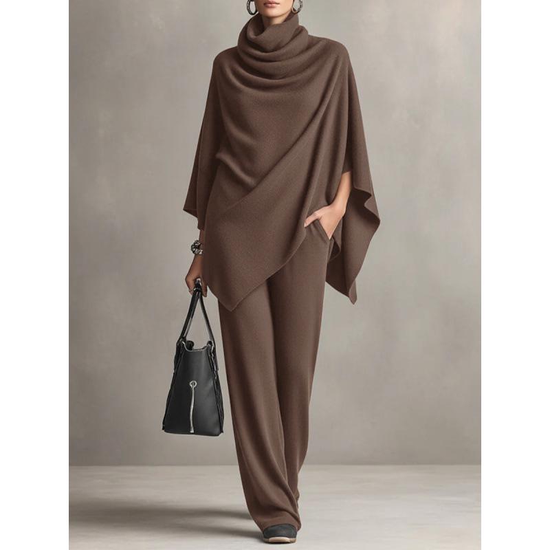 Women s Autumn/Winter Fleece Two-Piece Set: Stand Collar Cape & Wide-Leg Pants XXL
Women s Autumn/Winter Fleece Two-Piece Set: Stand Collar Cape & Wide-Leg Pants XXL