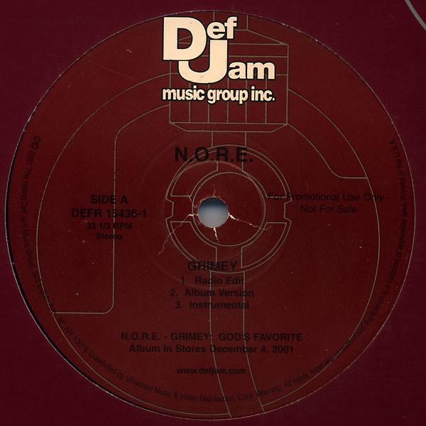12inch Record N.O.R.E. - Grimey / Nah Mean U Heard DEFR154361 Def Jam Recordi 2001 US Rap & Hip-Hop/R&B Used
12inch Record N.O.R.E. - Grimey / Nah Mean U Heard DEFR154361 Def Jam Recordi 2001 US Rap & Hip-Hop/R&B Used
