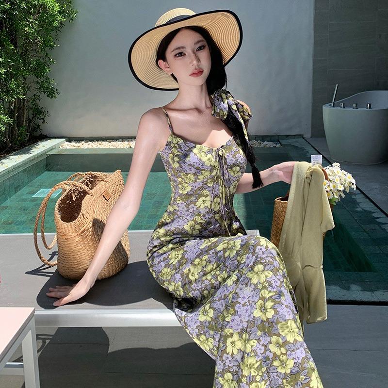 French Retro Floral Suspender Dress Women s Summer Korean Version Waist Thin Medium and Long Dress Seaside Vacation Long Skirt L
French Retro Floral Suspender Dress Women s Summer Korean Version Waist Thin Medium and Long Dress Seaside Vacation Long Skirt L
