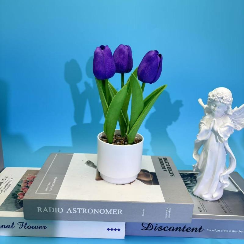 Три бонсая из камня «Дождь из тюльпанов», украшение для офисного стола, искусственный цветок в горшке, имитация зеленого растения, орнаменты
Три бонсая из камня «Дождь из тюльпанов», украшение для офисного стола, искусственный цветок в горшке, имитация зеленого растения, орнаменты