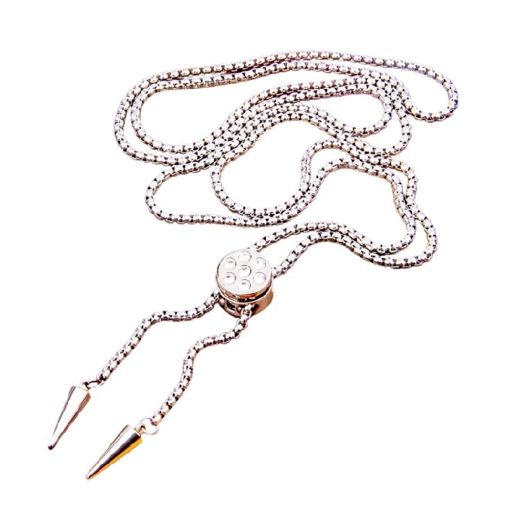Fashion Forward Unisex Fashion Titanium Steel Cylinder Diamonds Necklace Adjustable Neckchain For Various Event 1
Fashion Forward Unisex Fashion Titanium Steel Cylinder Diamonds Necklace Adjustable Neckchain For Various Event 1