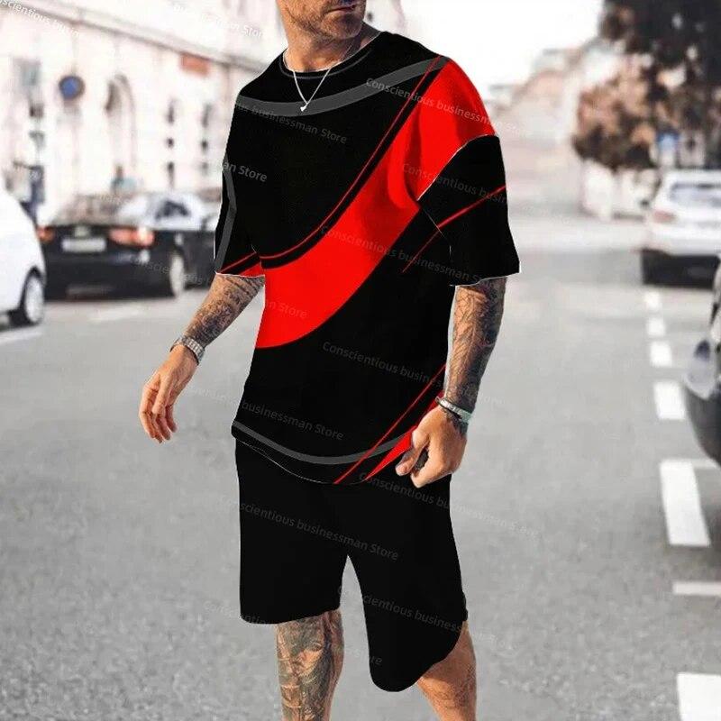 Men s Sets Summer Men Tracksuit 3D Print Casual Men s Suit Outfits Fashion Short Sleeve T-shirt Shorts 2 Pieces Set Men Clothing
Men s Sets Summer Men Tracksuit 3D Print Casual Men s Suit Outfits Fashion Short Sleeve T-shirt Shorts 2 Pieces Set Men Clothing