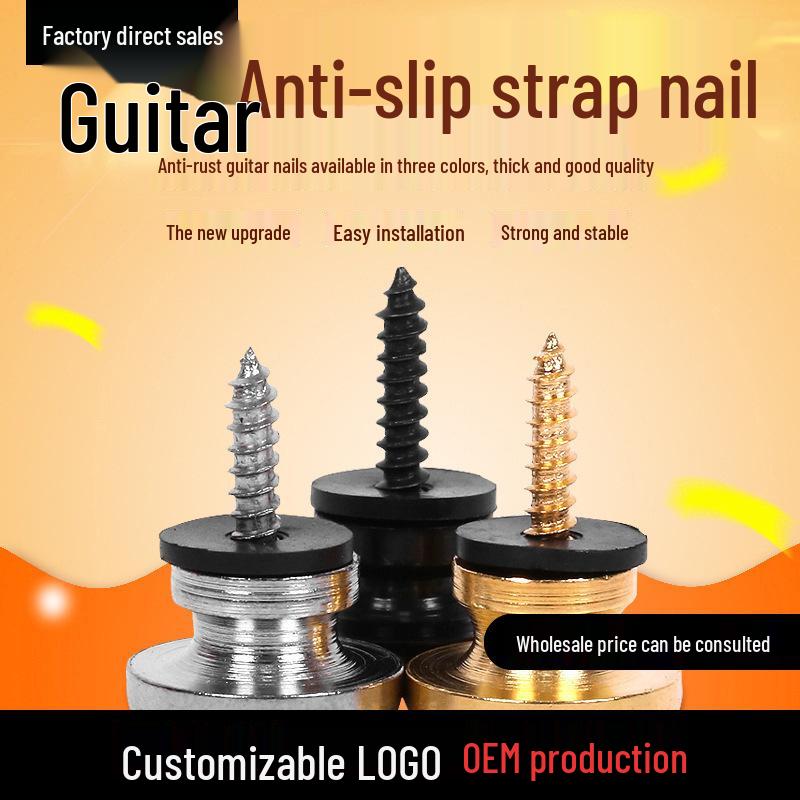 Anti-Slip Guitar Strap Button and Fixing Screws for Electric & Acoustic Guitars золотой
Anti-Slip Guitar Strap Button and Fixing Screws for Electric & Acoustic Guitars золотой