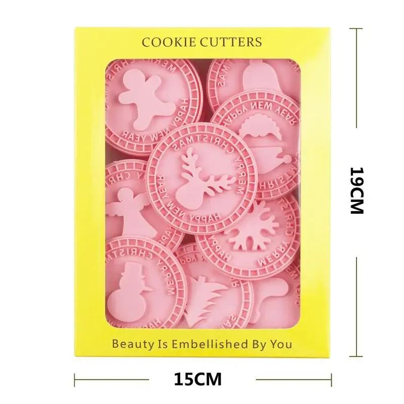 9 штук 3D DIY Пресс для печенья Выпечка Тиснение Круглые формы | Формы для печенья Форма для печенья | Инструменты для выпечки для вечеринок
