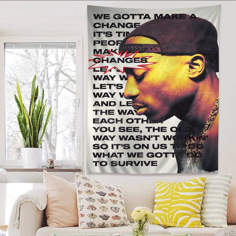 Hip Hop Singer TTupac Printed Large Wall Tapestry Hanging Tarot Hippie Wall Rugs Dorm Home Decor 74x94cm(29x37in)
Hip Hop Singer TTupac Printed Large Wall Tapestry Hanging Tarot Hippie Wall Rugs Dorm Home Decor 74x94cm(29x37in)