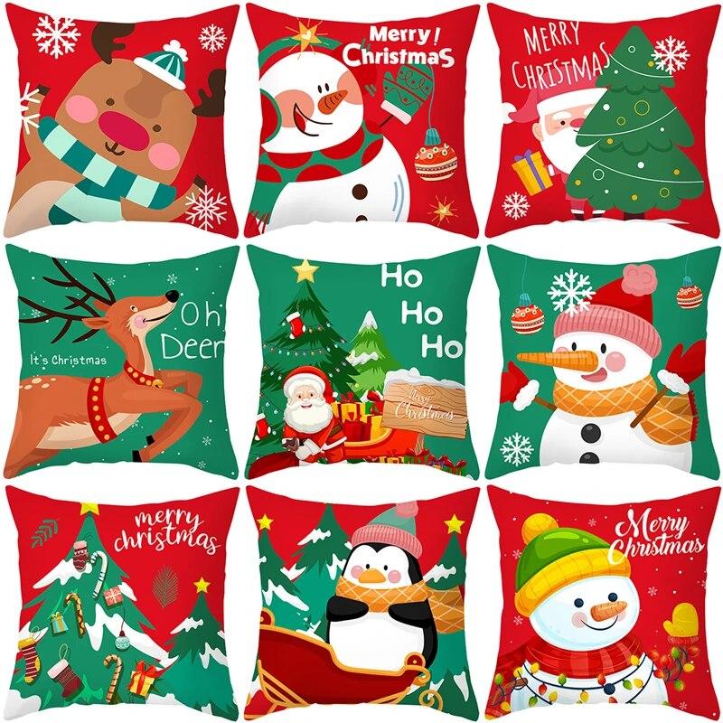 Red Green Christmas Cushion Cover Snowman Santa Claus 2022 Happy New Year Ornament Pillowcase
Red Green Christmas Cushion Cover Snowman Santa Claus 2022 Happy New Year Ornament Pillowcase