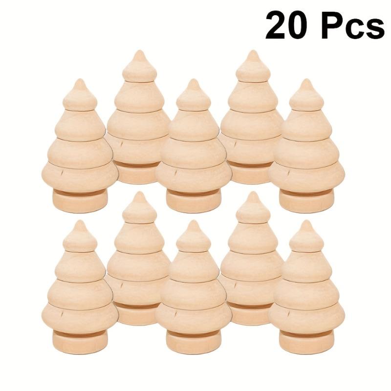 20pcs Mini Unfinished Wooden Christmas Tree DIY Wooden Crafts Ornaments Unpainted Peg Dolls Painting Puppet Christmas Decoration
20pcs Mini Unfinished Wooden Christmas Tree DIY Wooden Crafts Ornaments Unpainted Peg Dolls Painting Puppet Christmas Decoration
