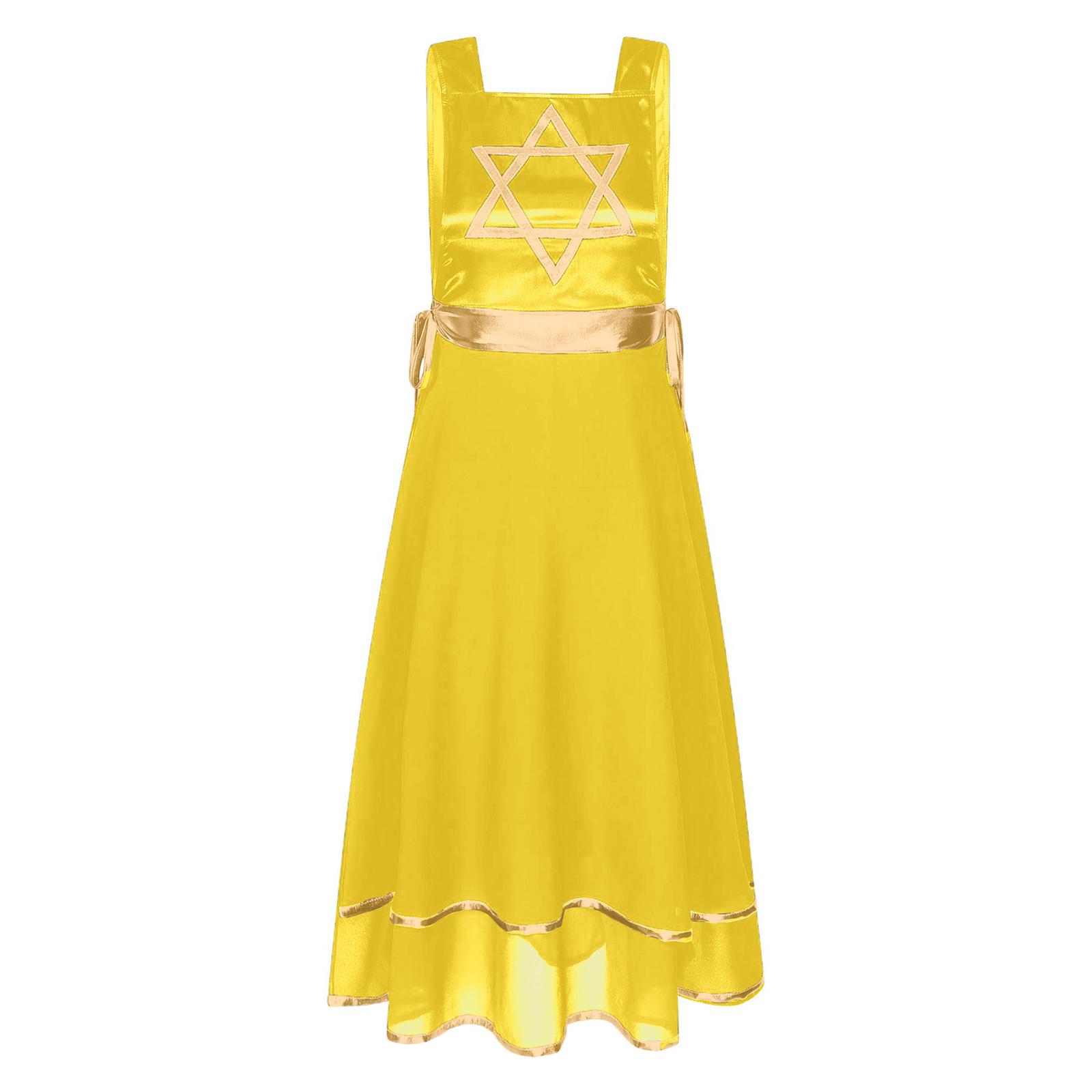 Жіноча туніка для літургійного танцю з металевим клаптиковим шнурівкою з боків та безрукавним розрізним подолом для хорових виступів S/M жовтий
Жіноча туніка для літургійного танцю з металевим клаптиковим шнурівкою з боків та безрукавним розрізним подолом для хорових виступів S/M жовтий