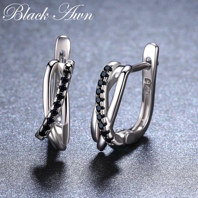 Мода Классический Подлинные серьги ювелирные изделия Черный Spinel Камень Cute Обруч Серьги для женщин
Мода Классический Подлинные серьги ювелирные изделия Черный Spinel Камень Cute Обруч Серьги для женщин