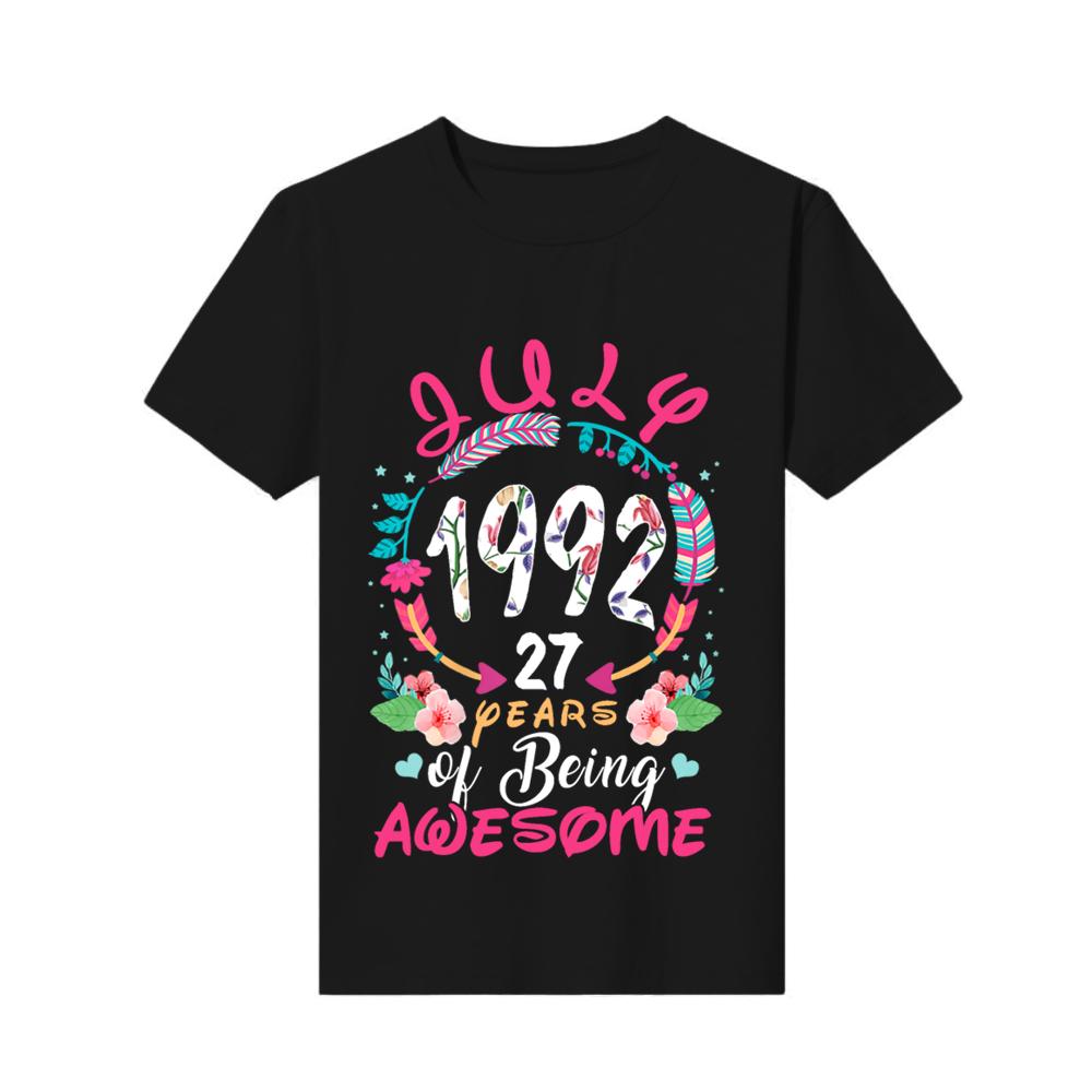 t-shirt o-neck print july 1992 27 years of being awesome Cotton Top mens custom made short-sleeved Fashion XS чорний
t-shirt o-neck print july 1992 27 years of being awesome Cotton Top mens custom made short-sleeved Fashion XS чорний