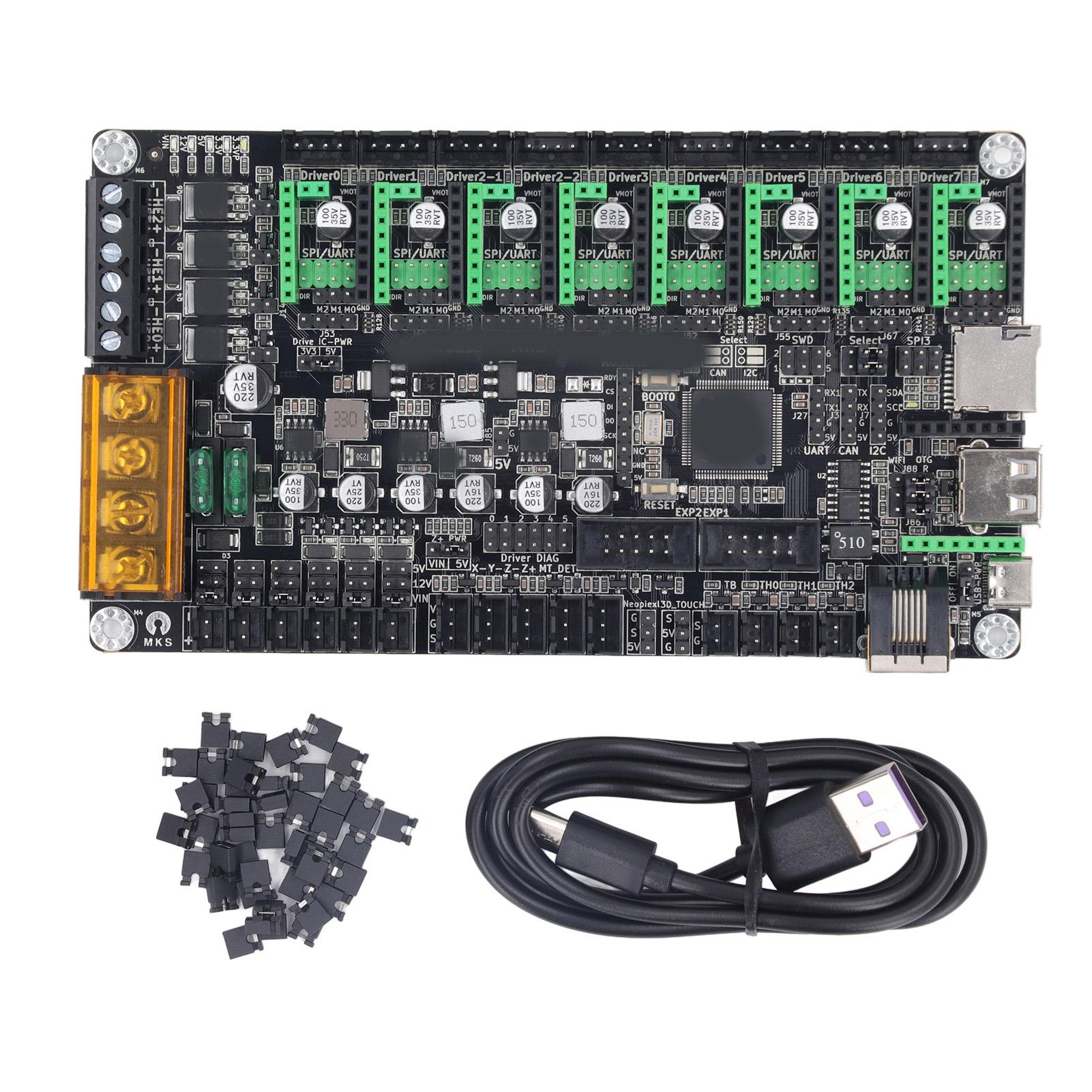 3D Printer Motherboard 32Bit 168Mhz 3D Printer Silent Board Motherboard for Voron DC1224V
3D Printer Motherboard 32Bit 168Mhz 3D Printer Silent Board Motherboard for Voron DC1224V