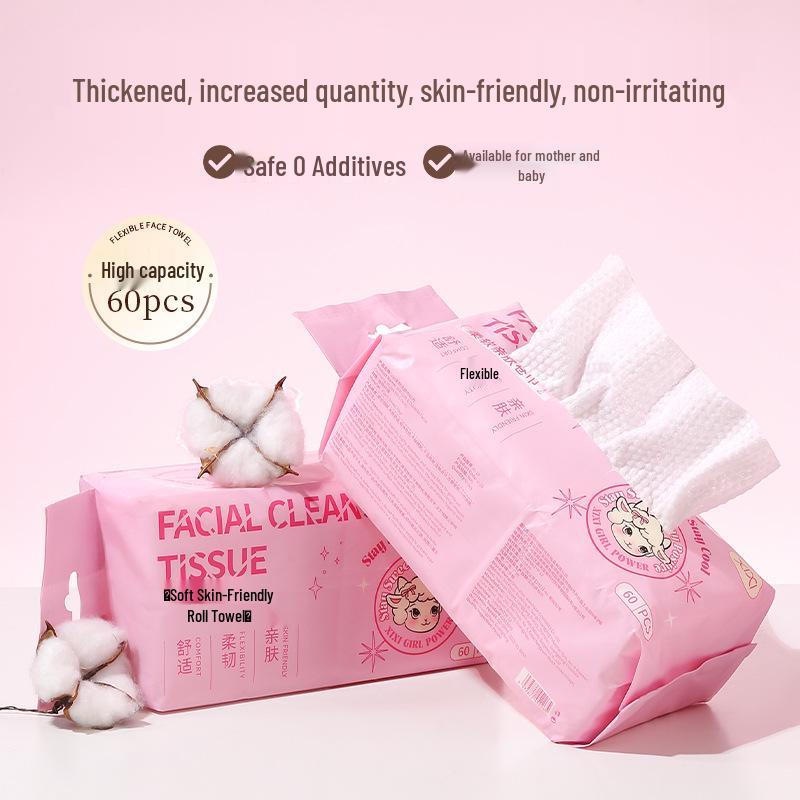 XiXi Soft Face Wash Towels: Dual-Use, Dry or Wet, Pull-Type Disposable Cotton, 60 Pieces for Cleansing. 20*19.5cm
XiXi Soft Face Wash Towels: Dual-Use, Dry or Wet, Pull-Type Disposable Cotton, 60 Pieces for Cleansing. 20*19.5cm