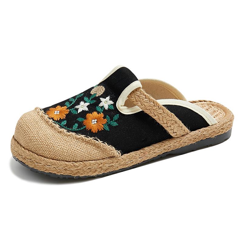 Women s Ethnic Style Embroidered Slip-On Linen Slippers for Indoor & Outdoor Use 40 чёрный
Women s Ethnic Style Embroidered Slip-On Linen Slippers for Indoor & Outdoor Use 40 чёрный