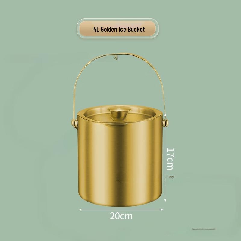 Stainless Steel Double-Layer Wine Ice Bucket
Stainless Steel Double-Layer Wine Ice Bucket