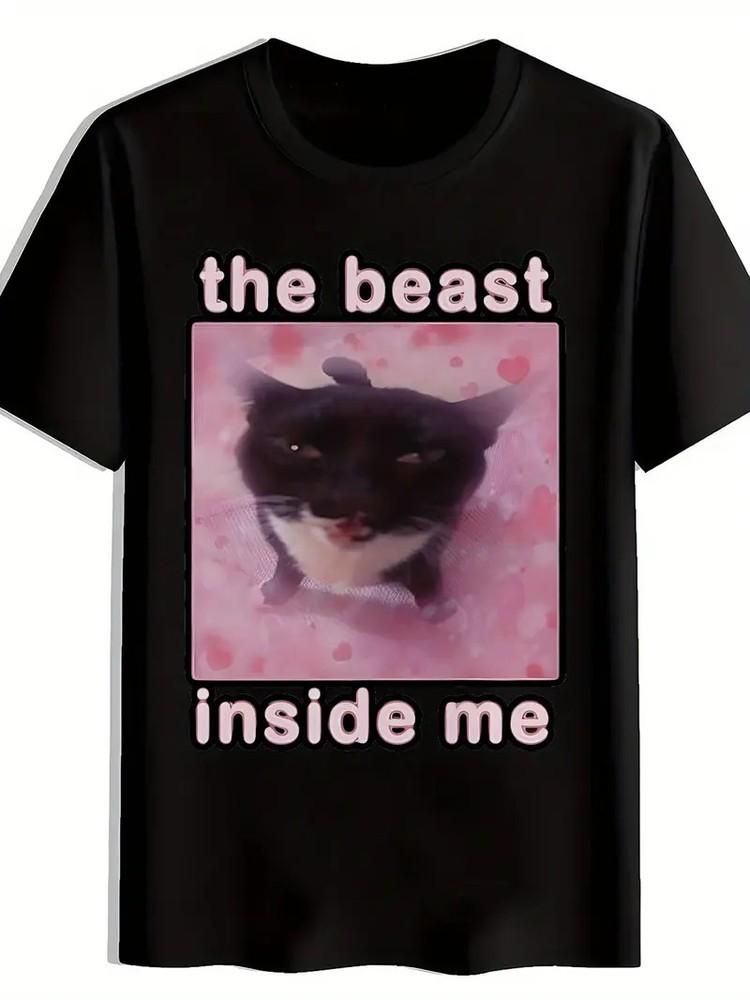 Funny Cat Graphic Men039;s Black T-Shirt | Short Sleeve Round Neck Polyester Ca Unisex T-Shirt XXL
Funny Cat Graphic Men039;s Black T-Shirt | Short Sleeve Round Neck Polyester Ca Unisex T-Shirt XXL