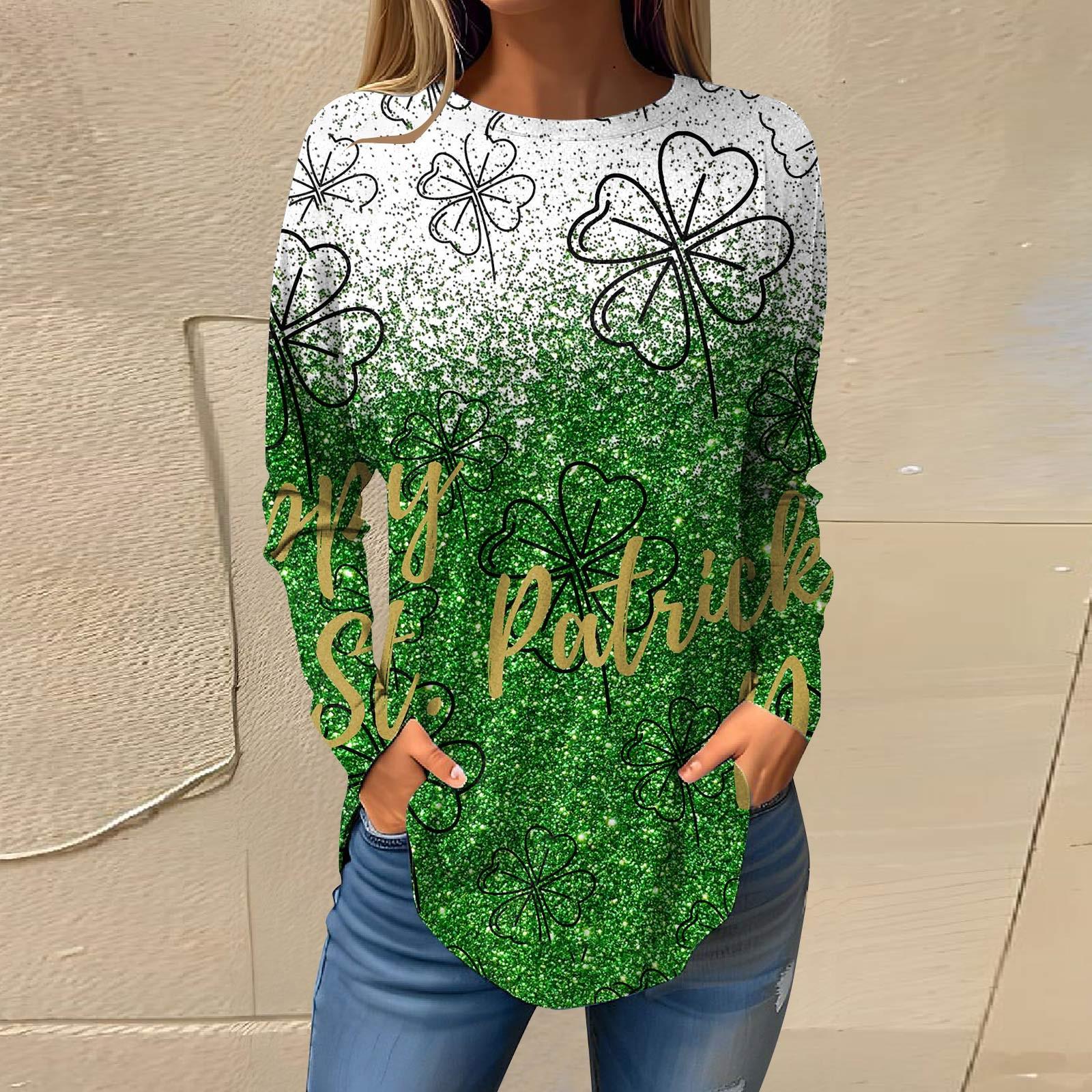 Футболки для женщин, осенние повседневные рубашки с длинным рукавом, толстовка с ретро-принтом, топ, пуловер St. День Патрика XXL
Футболки для женщин, осенние повседневные рубашки с длинным рукавом, толстовка с ретро-принтом, топ, пуловер St. День Патрика XXL