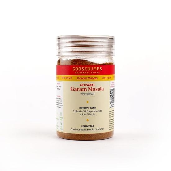 Goosebumps Homemade Classic Garam Masala | Made with 19 Aromatic Spices | 100% Natural Ingredients | Ready to use | Artisanal & Authentic| 80 GMS 80GM
Goosebumps Homemade Classic Garam Masala | Made with 19 Aromatic Spices | 100% Natural Ingredients | Ready to use | Artisanal & Authentic| 80 GMS 80GM