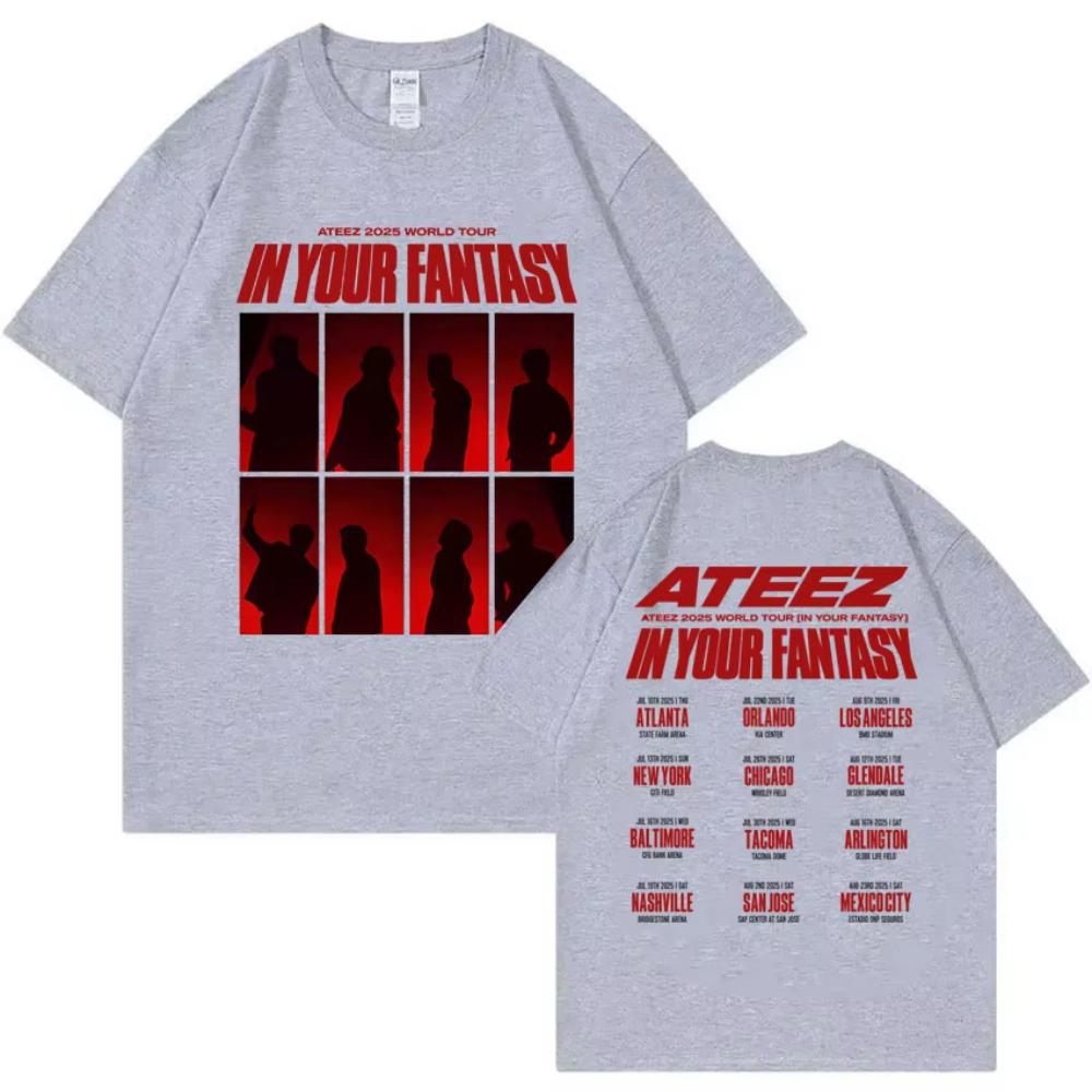 ATEEZ in Your Fantasy 2025 World Tour Tshirt Unisex Oversized Tshirts Men Womens Korean Fashion Trend T Shirts Kpop Streetwear 3XL
ATEEZ in Your Fantasy 2025 World Tour Tshirt Unisex Oversized Tshirts Men Womens Korean Fashion Trend T Shirts Kpop Streetwear 3XL