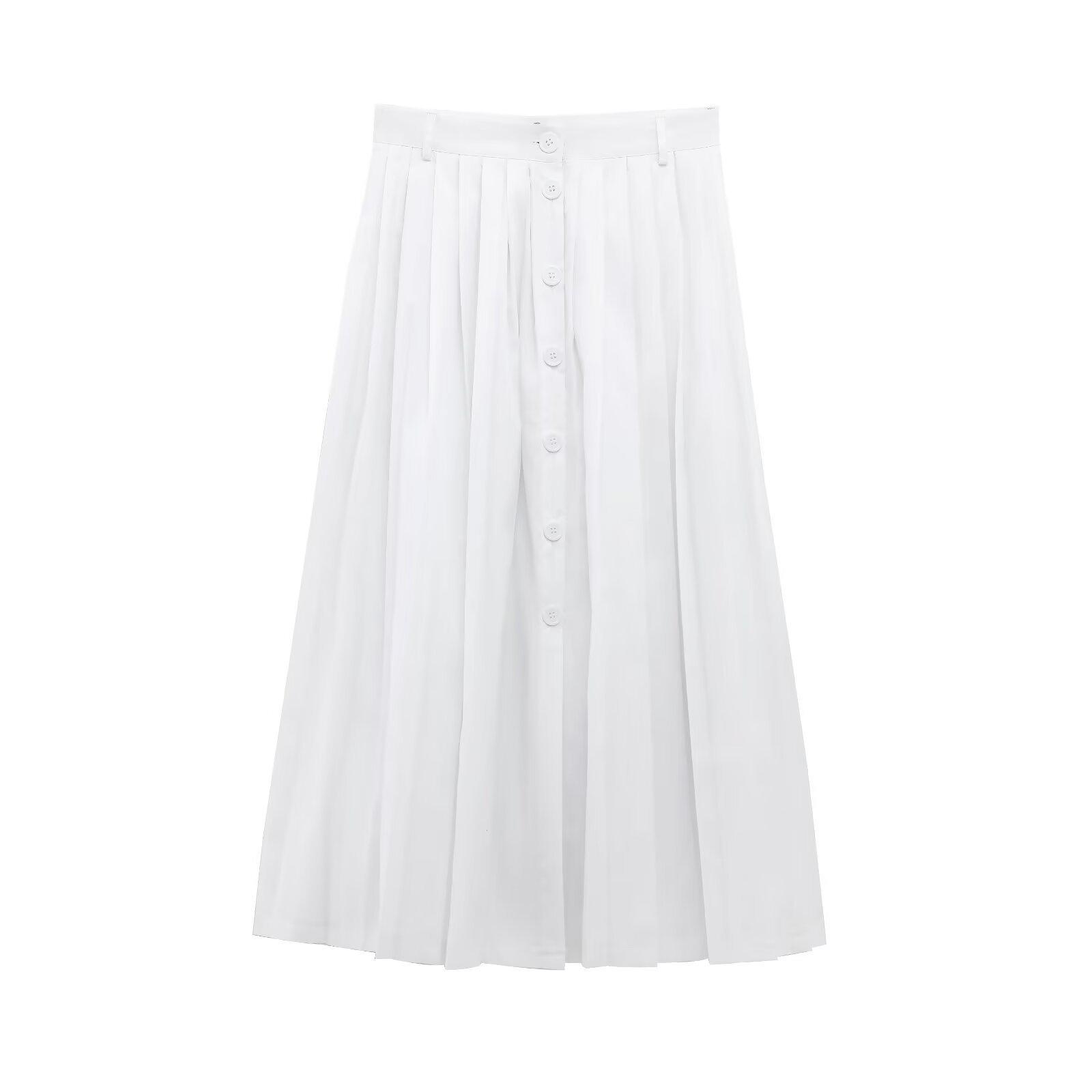 2025 Spring Women s European & American Style Pleated Midi Skirt with Strap Detail Extra Small
2025 Spring Women s European & American Style Pleated Midi Skirt with Strap Detail Extra Small