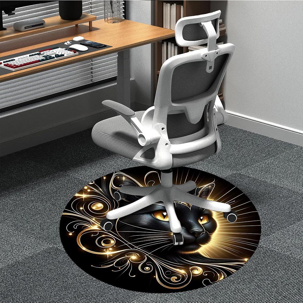 1pc Black Cat Decor Chair Carpet for Office, Soft, Non-Slip Polyester Mat, Office, Entryway, Living Room, Bedroom, yy251207247 80cm by 80cm
1pc Black Cat Decor Chair Carpet for Office, Soft, Non-Slip Polyester Mat, Office, Entryway, Living Room, Bedroom, yy251207247 80cm by 80cm