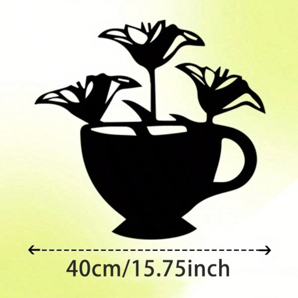 Floral Metal Wall Art Black Cup Home Decor Plant Sculpture Modern Gift Living Room Office Indoor Outdoor різнокольоровий
Floral Metal Wall Art Black Cup Home Decor Plant Sculpture Modern Gift Living Room Office Indoor Outdoor різнокольоровий