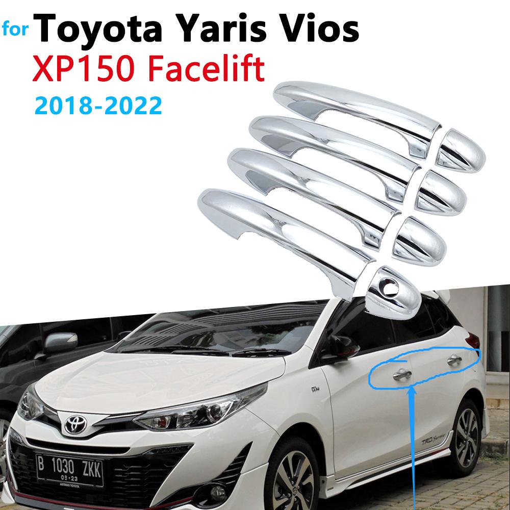 Для Toyota Yaris Vios XP150 Facelift 2018 ~ 2022 Хромированная дверная ручка, накладка, набор, защита от ржавчины, украшение для автомобиля
Для Toyota Yaris Vios XP150 Facelift 2018 ~ 2022 Хромированная дверная ручка, накладка, набор, защита от ржавчины, украшение для автомобиля