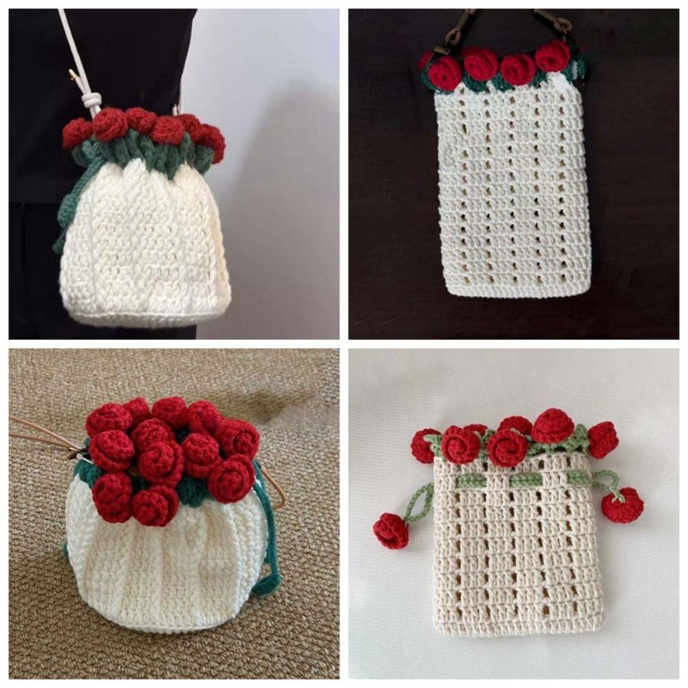 Soft Bucket Pouch Material Kit Unfinished Crocheted Bouquet Handbag Valentine s Day Style 2
Soft Bucket Pouch Material Kit Unfinished Crocheted Bouquet Handbag Valentine s Day Style 2
