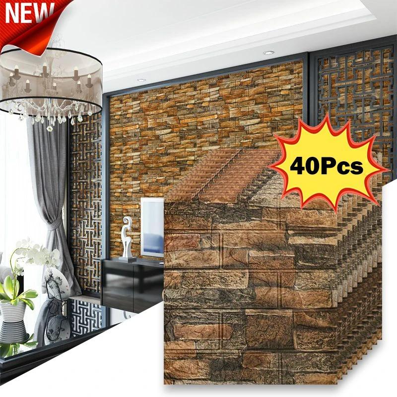 40Pcs 38.5X35cm Imitation Brick Wallpaper Self-adhesive Waterproof Moisture-proof Living Room Background Bedroom Wall Decoration 40Pcs 38.5X35cm
40Pcs 38.5X35cm Imitation Brick Wallpaper Self-adhesive Waterproof Moisture-proof Living Room Background Bedroom Wall Decoration 40Pcs 38.5X35cm