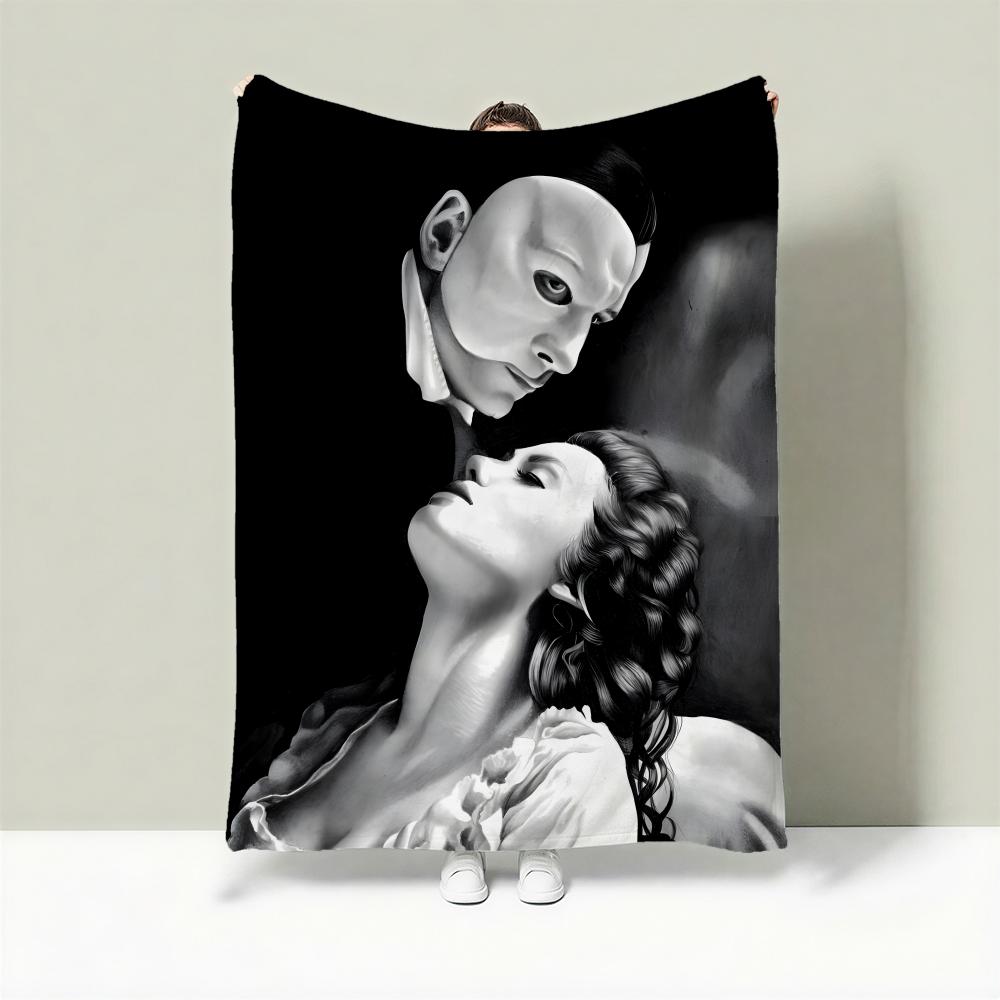 Musical T-The Phantom of the Opera Throw Lightweight 240g Flannel Blanket Soft Skin-friendly for Summer Cooling 130x150cm
Musical T-The Phantom of the Opera Throw Lightweight 240g Flannel Blanket Soft Skin-friendly for Summer Cooling 130x150cm