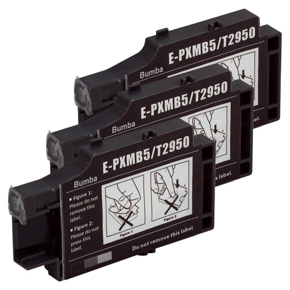 EPSON PXMB5 maintenance box set of 3 (compatible with PX-S05B PX-S05W PX-S06B PX-S06W) Bumba compatible maintenance box with IC chip and remaining
EPSON PXMB5 maintenance box set of 3 (compatible with PX-S05B PX-S05W PX-S06B PX-S06W) Bumba compatible maintenance box with IC chip and remaining