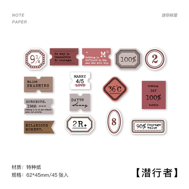 Yoofun 45pcs Boxed Vintage Memo Pad Innovative Memo Label Mark Paper Stationery Decoration Office Supplies School Sticky Notes
Yoofun 45pcs Boxed Vintage Memo Pad Innovative Memo Label Mark Paper Stationery Decoration Office Supplies School Sticky Notes
