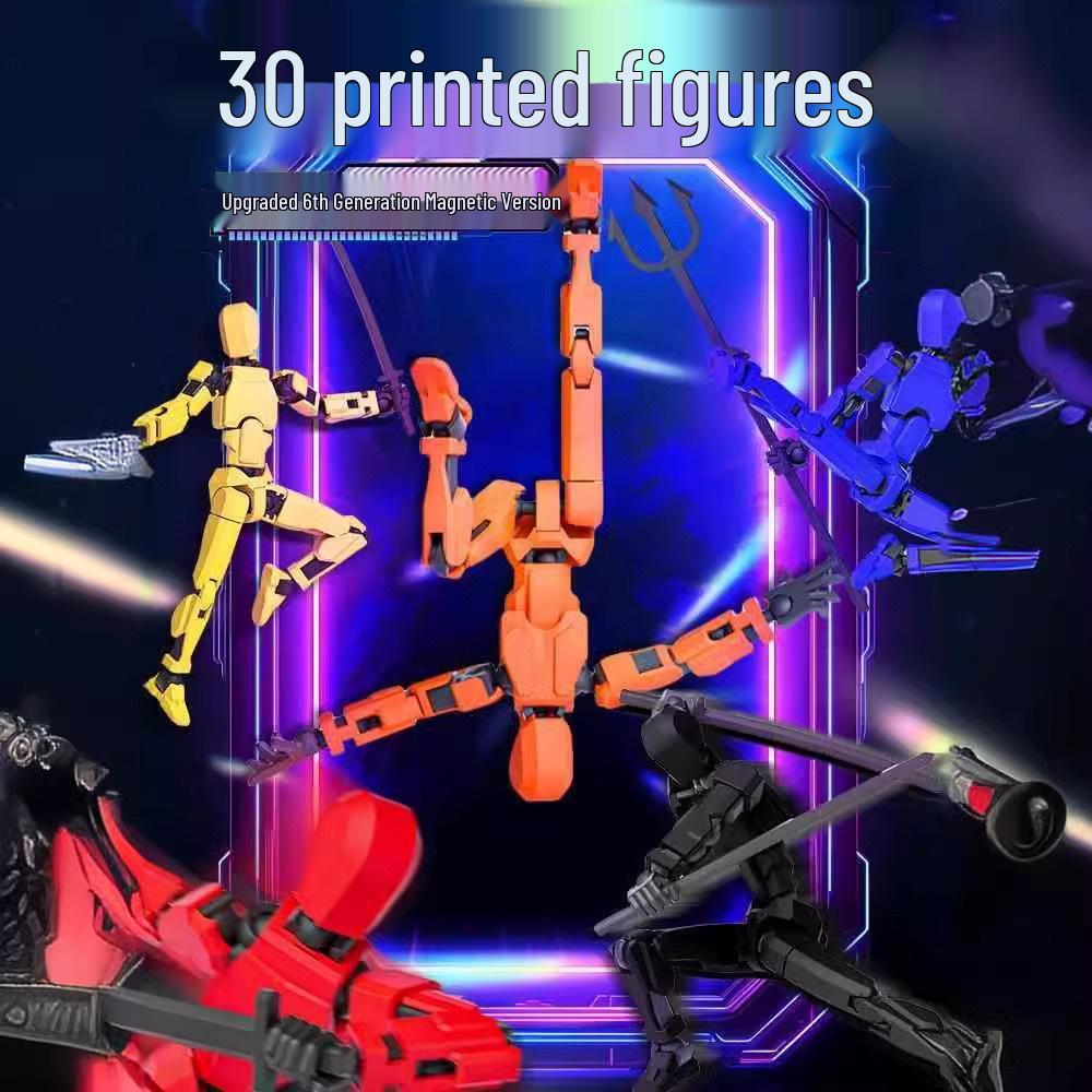 3D Printed Magnetic Gravity Doll: 13 Multi-Joint Movable Anti-Gravity Model Building Toy
3D Printed Magnetic Gravity Doll: 13 Multi-Joint Movable Anti-Gravity Model Building Toy