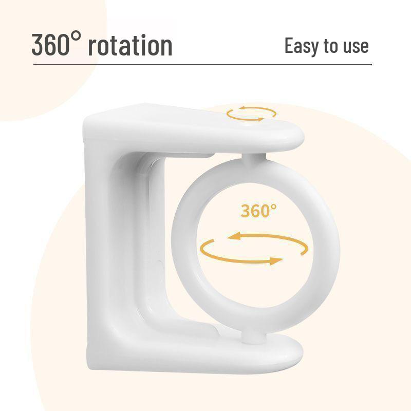 Adhesive Towel Bar & Shower Curtain Rod Holder with 360° Rotating Hook
Adhesive Towel Bar & Shower Curtain Rod Holder with 360° Rotating Hook