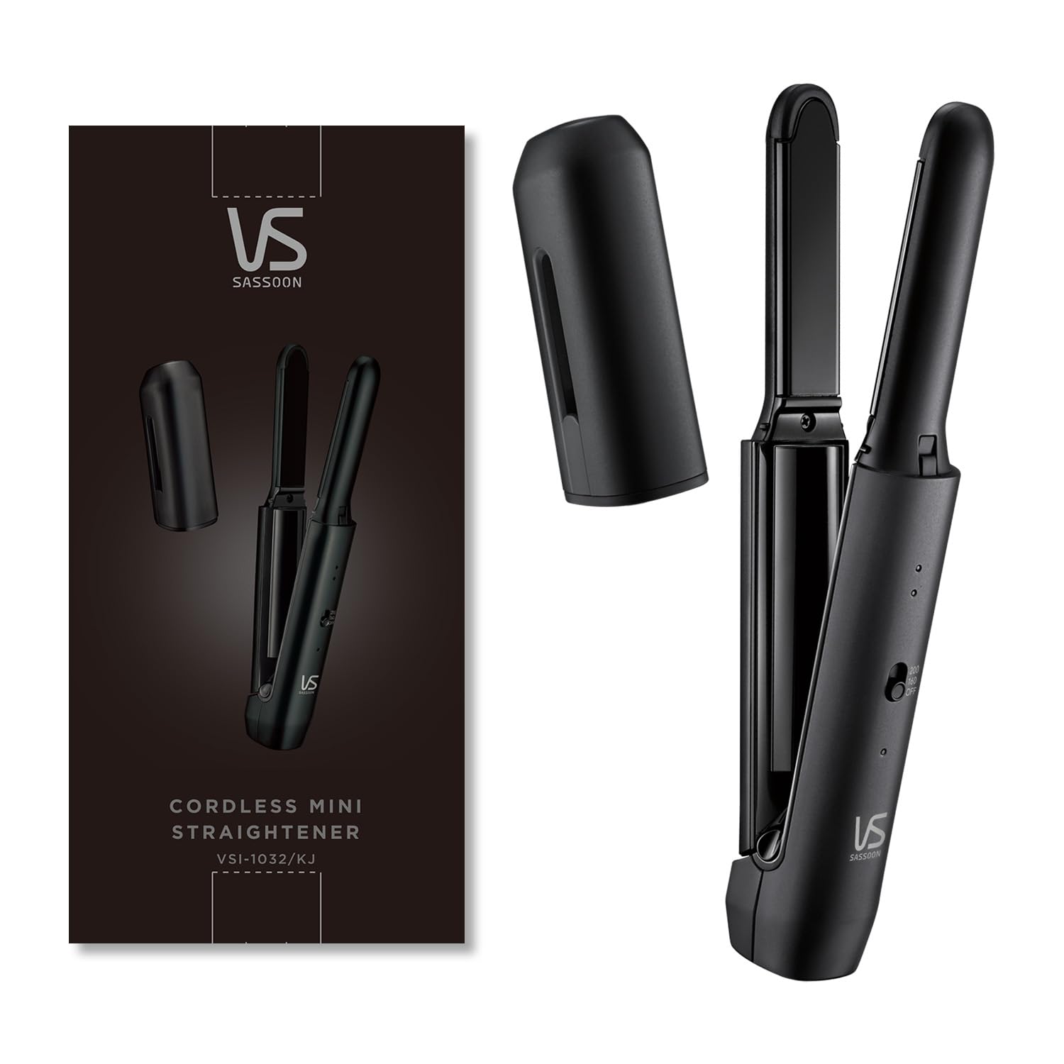 Vidal Sassoon Hair Iron Cordless USB Rechargeable Mini Bangs Portable with Cap Overseas Compatible Black Carry-On VSI-1032/KJ
Vidal Sassoon Hair Iron Cordless USB Rechargeable Mini Bangs Portable with Cap Overseas Compatible Black Carry-On VSI-1032/KJ