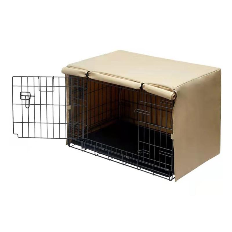 Rainproof Cover for Dog Cage Pet Wire Cage Cover with Open Closure OxfordCloth Waterproof Crate Cover for Dog Travel 107x69x75cm бежевий/золотий
Rainproof Cover for Dog Cage Pet Wire Cage Cover with Open Closure OxfordCloth Waterproof Crate Cover for Dog Travel 107x69x75cm бежевий/золотий