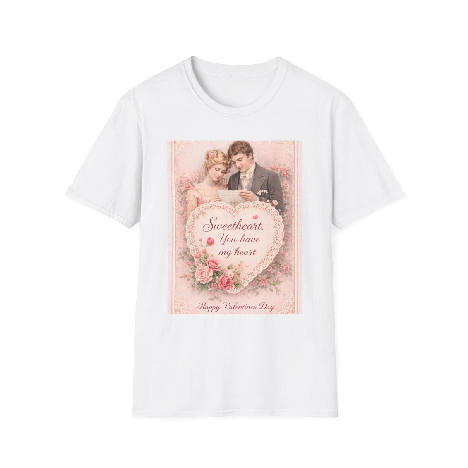 Happy Valentine s Day Victorian Style Sweetheart,You Have My Heart TTshirt S
Happy Valentine s Day Victorian Style Sweetheart,You Have My Heart TTshirt S