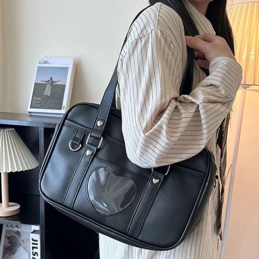 Anime Students Tote Bags Lolita Heart Junior High School Handbag Fashion JK Uniform Bag Girls чорний
Anime Students Tote Bags Lolita Heart Junior High School Handbag Fashion JK Uniform Bag Girls чорний