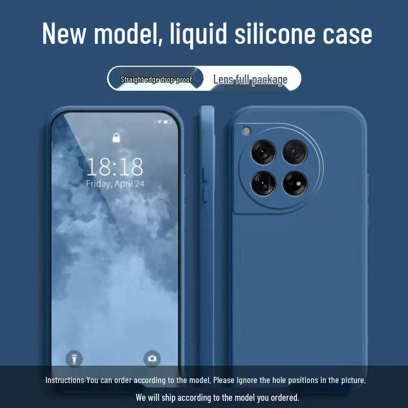 OnePlus 12 Liquid Silicone Phone Case: Full Coverage, Drop Protection, Solid Color, Simple Style, Skin-Friendly, High-End Protective Cover. OnePlus 12
OnePlus 12 Liquid Silicone Phone Case: Full Coverage, Drop Protection, Solid Color, Simple Style, Skin-Friendly, High-End Protective Cover. OnePlus 12